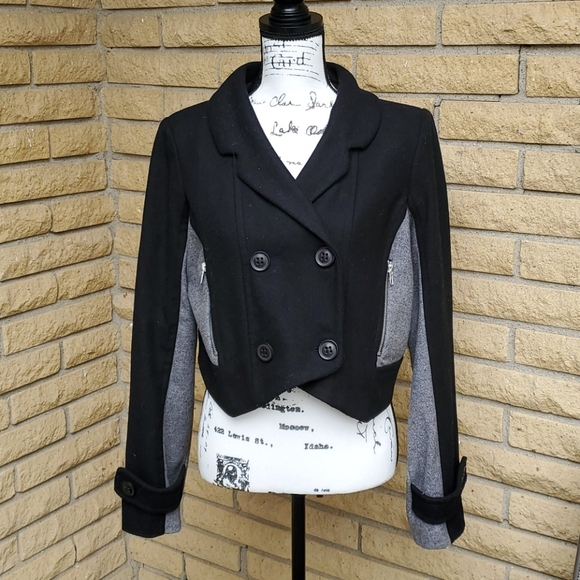 Asos Wool Two Toned Jacket Sz 12 - Picture 1 of 5